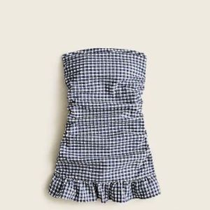 J crew cute retro gingham one piece swimsuit with next strap - brand new